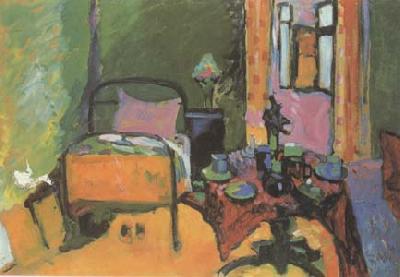 Wassily Kandinsky Bedroom in Ainmillerstrasse (mk12)